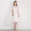 Modest / Simple Ivory Homecoming Graduation Dresses With Shawl 2018 A-Line / Princess Sleeveless Spaghetti Straps Tea-length Ruffle Backless Formal Dresses
