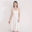 Modest / Simple Ivory Homecoming Graduation Dresses With Shawl 2018 A-Line / Princess Sleeveless Spaghetti Straps Tea-length Ruffle Backless Formal Dresses