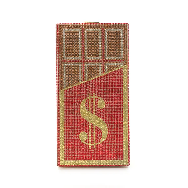 Amazing / Unique Dollar Rhinestone Square Clutch Bags 2021