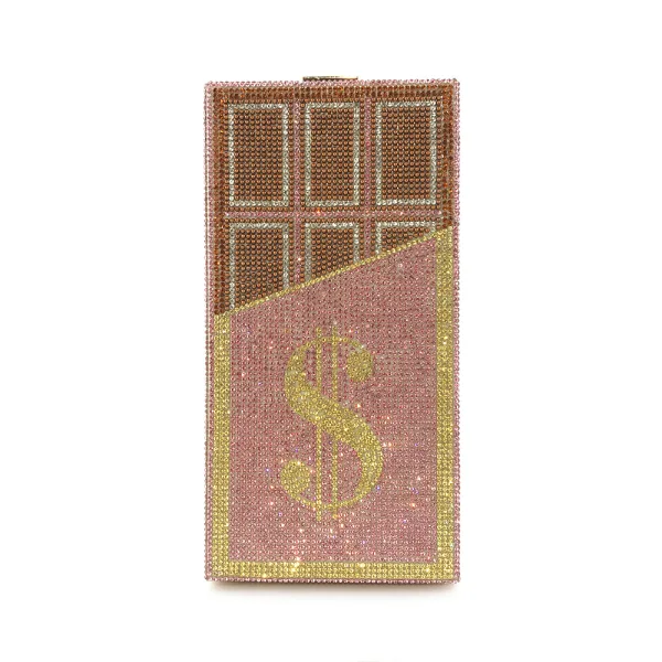 Amazing / Unique Dollar Rhinestone Square Clutch Bags 2021