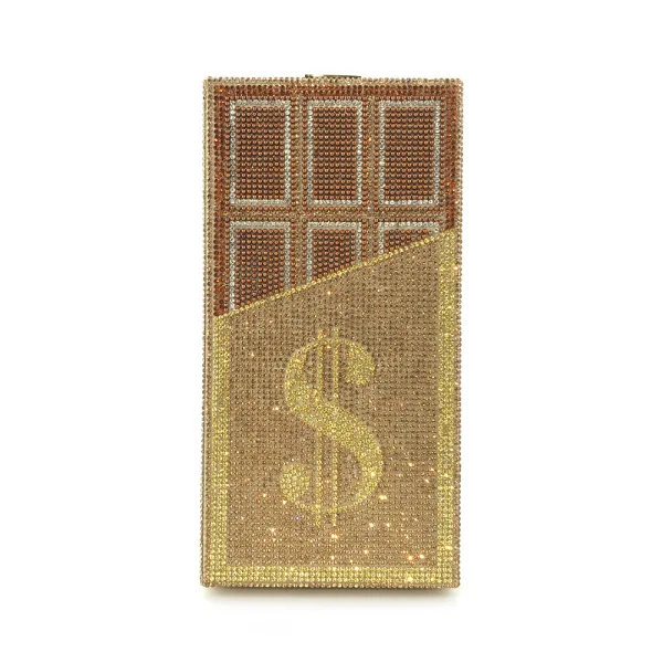 Amazing / Unique Dollar Rhinestone Square Clutch Bags 2021