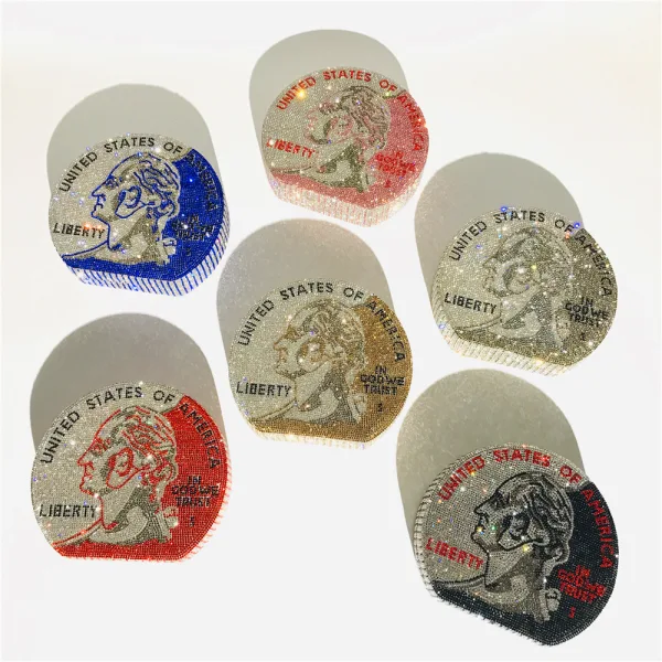 Amazing / Unique Round Rhinestone Dollar Clutch Bags 2021