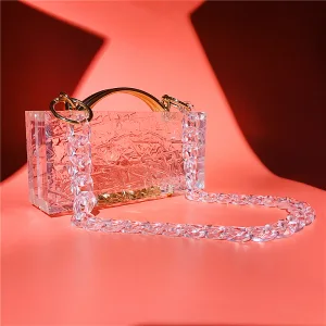 Mode Transparentes Quadratische Clutch Tasche 2021