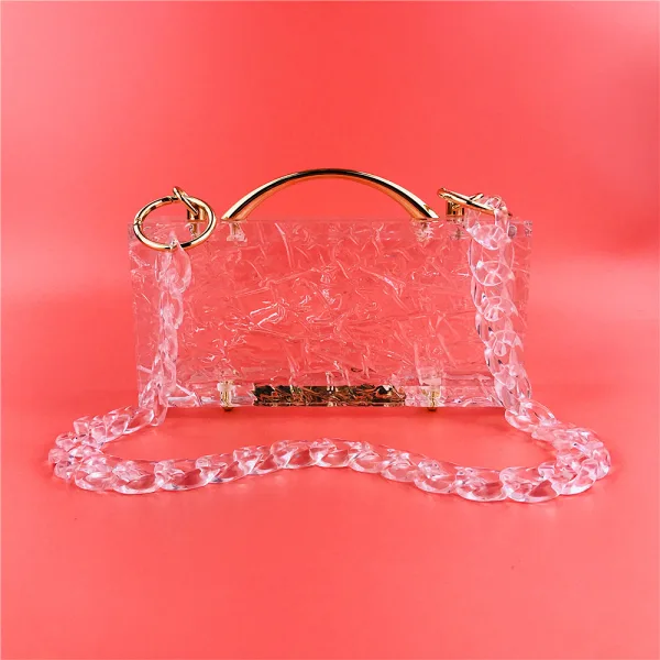 Fashion Transparent Square Clutch Bags 2021