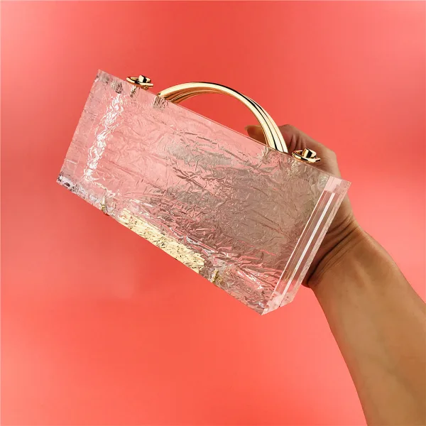 Fashion Transparent Square Clutch Bags 2021