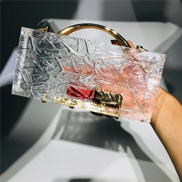 Fashion Transparent Square Clutch Bags 2021