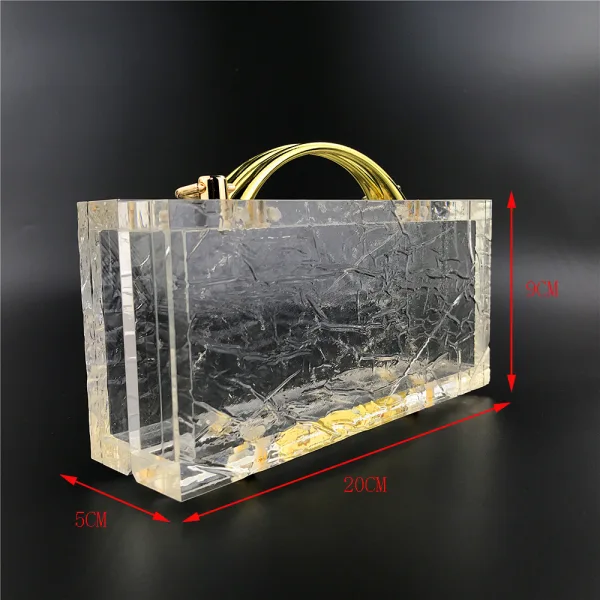 Fashion Transparent Square Clutch Bags 2021