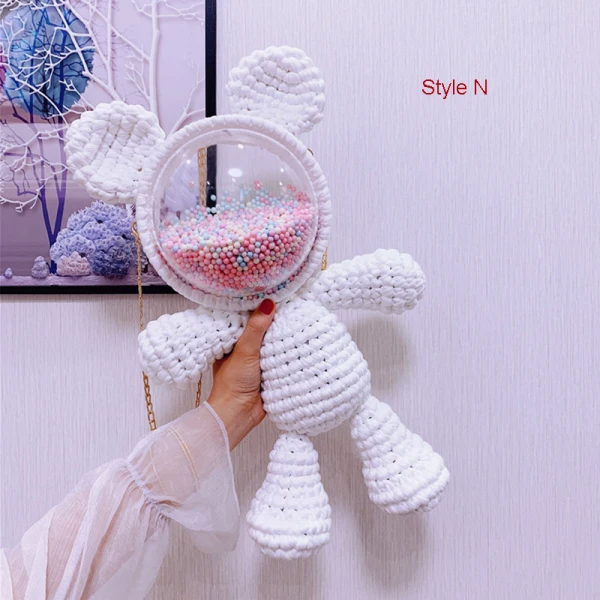 Amazing / Unique Lavender Braid Bear Clutch Bags 2021