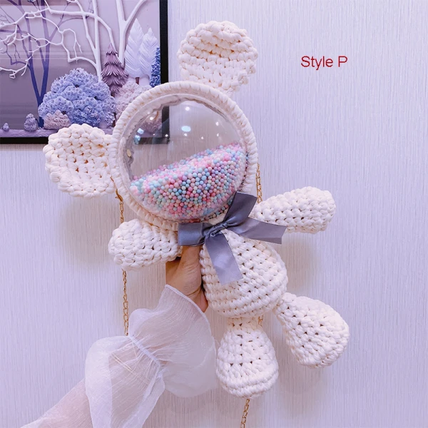 Amazing / Unique Lavender Braid Bear Clutch Bags 2021