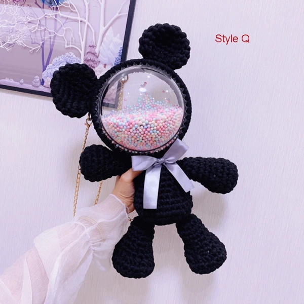Amazing / Unique Lavender Braid Bear Clutch Bags 2021