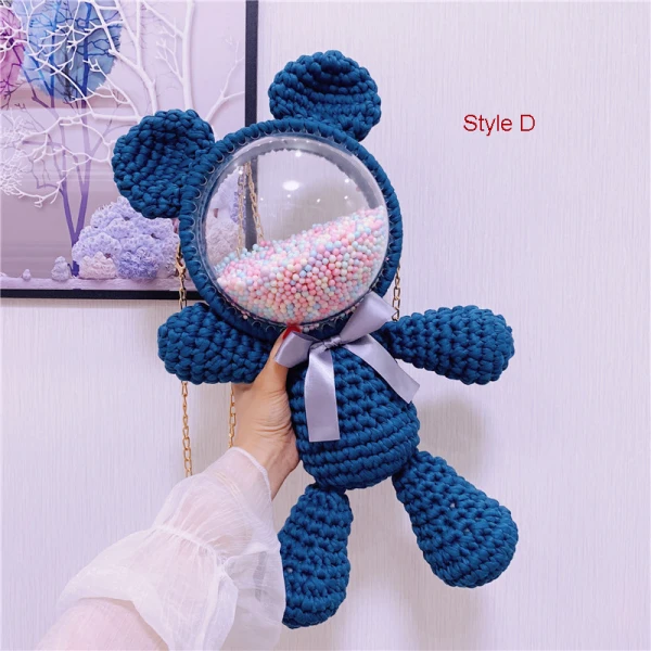 Amazing / Unique Lavender Braid Bear Clutch Bags 2021