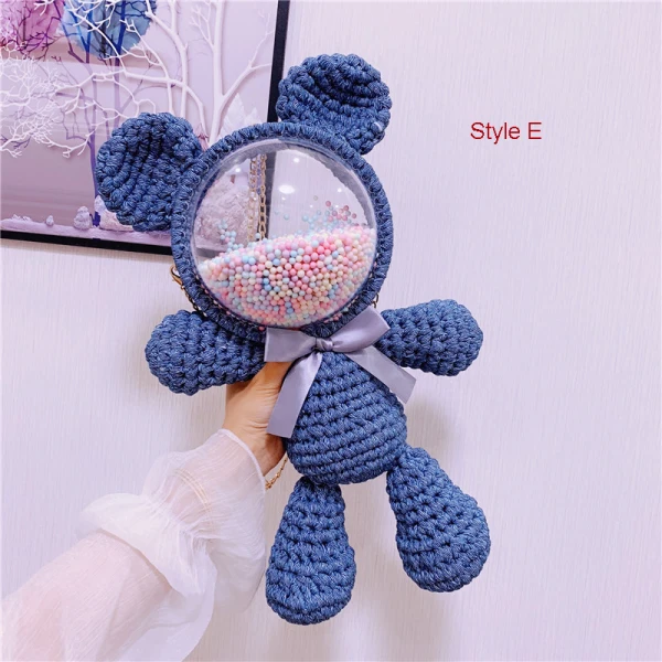 Amazing / Unique Lavender Braid Bear Clutch Bags 2021
