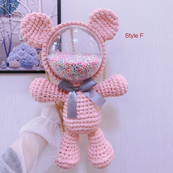 Amazing / Unique Lavender Braid Bear Clutch Bags 2021