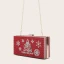 Fashion Red Rhinestone Christmas Square Clutch Bags 2021