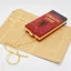 Christmas Red Square Clutch Bags 2021 Metal Rhinestone