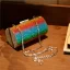 Rainbow Multi-Colors Rhinestone Round Clutch Bags 2021