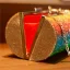 Rainbow Multi-Colors Rhinestone Round Clutch Bags 2021