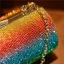 Rainbow Multi-Colors Rhinestone Round Clutch Bags 2021