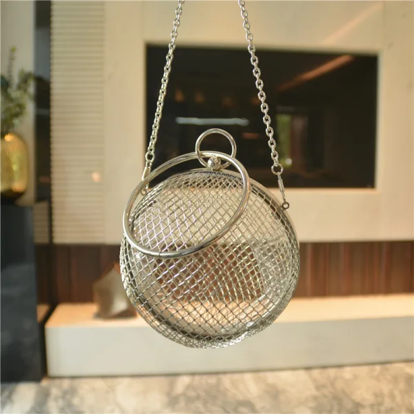 Fashion Metal Round Clutch Bags 2021