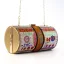 Fashion Candy Pink Rhinestone Round Dollar Clutch Bags 2021 Metal Velour