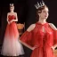 Elegant Rød Gradient-Farge Hvit Dancing Ballkjoler Med Sjal 2021 Prinsesse Kjæreste Uten Ermer Beading Paljetter Glitter Tyll Lange Buste Ryggløse Formelle Kjoler