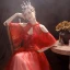 Elegant Rød Gradient-Farge Hvit Dancing Ballkjoler Med Sjal 2021 Prinsesse Kjæreste Uten Ermer Beading Paljetter Glitter Tyll Lange Buste Ryggløse Formelle Kjoler