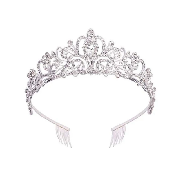 Affordable Gold Hair Comb Tiara Bridal Hair Accessories 2021 Metal Rhinestone Wedding Accessories