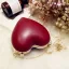 Amazing / Unique Burgundy PU Heart-shaped Clutch Bags 2021