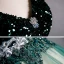 High-end Dark Green Dancing Prom Dresses 2021 Ball Gown V-Neck Sleeveless Appliques Lace Beading Floor-Length / Long Ruffle Backless Formal Dresses