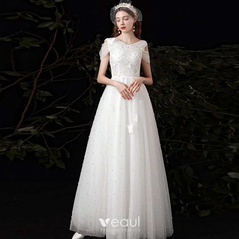 Backless Butterfly Sleeve Party Dress With Pearls Backless Butterfly Sleeve Party Dress With Pearls