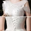 Affordable White Outdoor / Garden Wedding Dresses 2021 A-Line / Princess V-Neck Short Sleeve Backless Butterfly Appliques Lace Beading Pearl Floor-Length / Long Ruffle