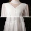 Affordable White Chiffon Outdoor / Garden Wedding Dresses 2021 A-Line / Princess High Neck Puffy 1/2 Sleeves Floor-Length / Long Ruffle