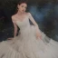 Affordable Ivory Outdoor / Garden Summer Light Wedding Dresses 2021 A-Line / Princess Off-The-Shoulder Short Sleeve Backless Floor-Length / Long Ruffle
