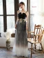 Sparkly Black Homecoming Graduation Dresses 2021 A-Line / Princess Spaghetti Straps Sleeveless Star Sequins Appliques Lace Glitter Tulle Tea-length Ruffle Backless Formal Dresses