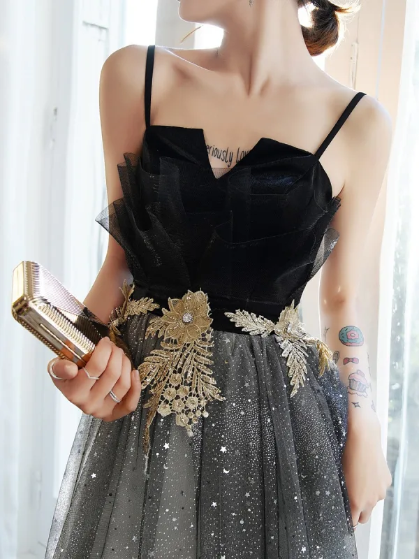 black homecoming dresses 2021 Vintage Sweetheart Black Homecoming Dresses 2021 SD1372 – Viniodress main image 0