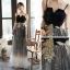 Sparkly Black Homecoming Graduation Dresses 2021 A-Line / Princess Spaghetti Straps Sleeveless Star Sequins Appliques Lace Glitter Tulle Tea-length Ruffle Backless Formal Dresses