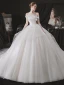 Minimalistisch Weiß Hochzeits Brautkleider / Hochzeitskleider 2021 A Linie Bandeau One-Shoulder Kurze Ärmel Rückenfreies Kathedrale Schleppe Rüschen