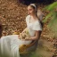 High End Garten / Im Freien Ivory / Creme Spitze Brautkleider / Hochzeitskleider 2021 Meerjungfrau Eckiger Ausschnitt Geschwollenes Kurze Ärmel Rückenfreies Perlenstickerei Perle Stoffgürtel Sweep / Pinsel Zug Rüschen
