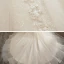 Romantique Champagne La Mariée Robe De Mariée 2021 Robe Boule Transparentes Encolure Dégagée Gonflée Manches Courtes Dos Nu Appliques En Dentelle Perlage Paillettes Glitter Tulle Cathedral Train Volants