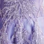 Élégant Violet Robe De Bal 2021 Princesse De l'épaule Manches Courtes Appliques Perlage Paillettes Glitter Tulle Train De Balayage Volants Dos Nu Robe De Ceremonie