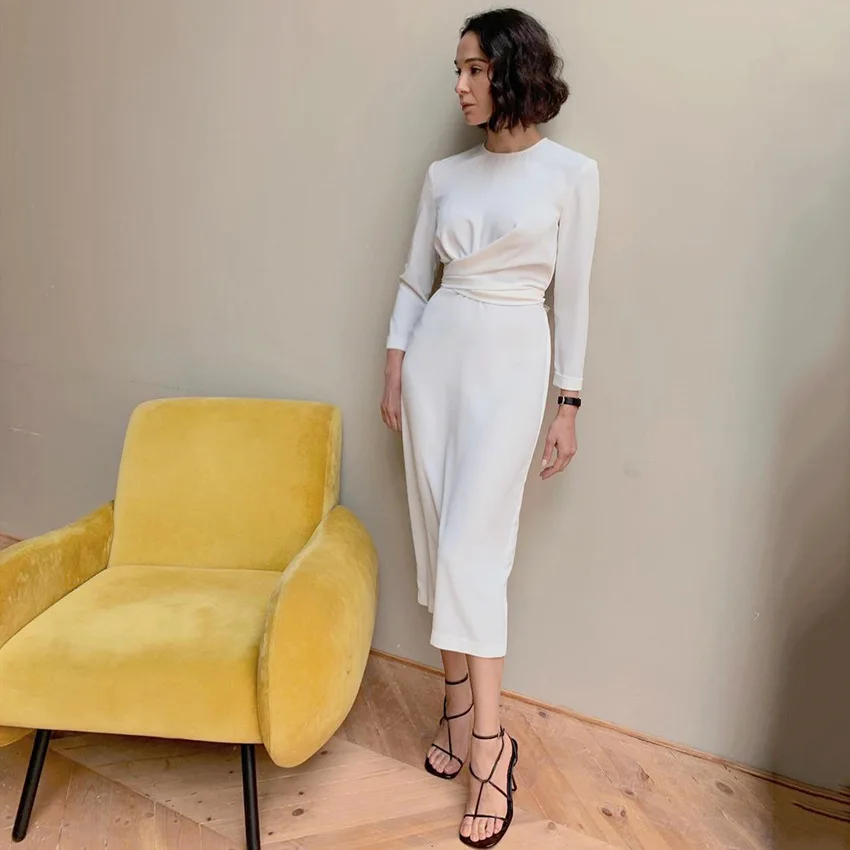 sachin and babi light blue dress Collared Beige Maxi Dress – Modest Casual Style – The Levant Swan main image 0