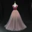 High-end Burgundy Dancing Prom Dresses 2021 A-Line / Princess Deep V-Neck Sleeveless Beading Sash Sequins Glitter Tulle Floor-Length / Long Ruffle Backless Formal Dresses