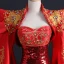 Kinesisk Stil Fancy Rød Rødt teppe Selskapskjoler Med Sjal 2021 Trompet / Havfrue Kjæreste Uten Ermer Appliques Blonder Beading Rhinestone Paljetter Feie Tog Buste Ryggløse Formelle Kjoler