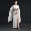 Elegant White Chiffon Cheongsam / Qipao 2021 Trumpet / Mermaid High Neck Long Sleeve Appliques Lace Beading Split Front Floor-Length / Long Ruffle Formal Dresses