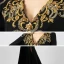 Luxe Noire Robe De Soirée 2021 Trompette / Sirène V-Cou Manches Longues Appliques En Dentelle Perlage Fendue devant Train De Balayage Robe De Ceremonie