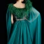 Luxury / Gorgeous Red Carpet Green Evening Dresses  2021 Trumpet / Mermaid Square Neckline Sleeveless Feather Beading Sequins Split Front Watteau Train Ruffle Backless Formal Dresses