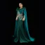 Luxury / Gorgeous Red Carpet Green Evening Dresses  2021 Trumpet / Mermaid Square Neckline Sleeveless Feather Beading Sequins Split Front Watteau Train Ruffle Backless Formal Dresses