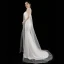 Luxury / Gorgeous White Satin Bridal Wedding Dresses 2021 Trumpet / Mermaid Spaghetti Straps Sleeveless Backless Beading Pearl Watteau Train Ruffle