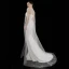 Luxury / Gorgeous White Satin Bridal Wedding Dresses 2021 Trumpet / Mermaid Spaghetti Straps Sleeveless Backless Beading Pearl Watteau Train Ruffle