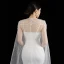 Luxury / Gorgeous White Satin Bridal Wedding Dresses 2021 Trumpet / Mermaid Spaghetti Straps Sleeveless Backless Beading Pearl Watteau Train Ruffle